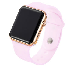 Load image into Gallery viewer, 2019 nouveau Sport décontracté montres hommes femmes Led Silicone montre rose belle numérique enfants Sport montre-bracelet horloge bayan kol saati