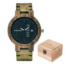 Load image into Gallery viewer, reloj hombre BOBO BIRD Antique Watch Men Top Luxury Brand Date Week Handmade Watches for Man relogio masculino Dropshipping OEM