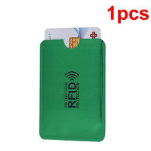 Load image into Gallery viewer, Anti Rfid Wallet Blocking Reader Lock Bank Card Holder Id Bank Card Case Protection Metal Credit NFC Holder Aluminium 6*9.3cm
