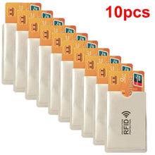 Load image into Gallery viewer, Anti Rfid Wallet Blocking Reader Lock Bank Card Holder Id Bank Card Case Protection Metal Credit NFC Holder Aluminium 6*9.3cm
