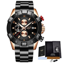 Load image into Gallery viewer, LIGE 2020 New Fashion Men Watches with Silicone Strap Top Brand Luxury Sport Chronograph Male Quartz Watch Men Relogio Masculino