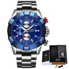 Load image into Gallery viewer, LIGE 2020 New Fashion Men Watches with Silicone Strap Top Brand Luxury Sport Chronograph Male Quartz Watch Men Relogio Masculino