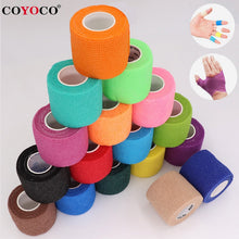 Load image into Gallery viewer, COYOCO Bunte Sport Selbstklebende Elastische Bandage Wrap Band 4,5 m Hansaplast Für Knie Unterstützung Pads Finger Knöchel Palm Schulter