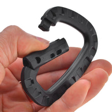 Load image into Gallery viewer, Karabiner Klettern Verschluss Clip Haken Rucksack Molle System D Schnalle Militär Outdoor Tasche Camping Klettern Zubehör