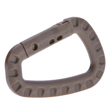 Load image into Gallery viewer, Karabiner Klettern Verschluss Clip Haken Rucksack Molle System D Schnalle Militär Outdoor Tasche Camping Klettern Zubehör