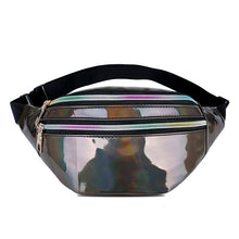 Load image into Gallery viewer, AIREEBAY Olografica Marsupi Donne Rosa Argento Pacchetto di Fanny Sacchetto Della Cinghia Del Sacchetto Femminile Nero Geometrica Marsupi Laser Cassa Del Telefono Del Sacchetto