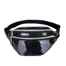 Load image into Gallery viewer, AIREEBAY Olografica Marsupi Donne Rosa Argento Pacchetto di Fanny Sacchetto Della Cinghia Del Sacchetto Femminile Nero Geometrica Marsupi Laser Cassa Del Telefono Del Sacchetto