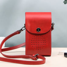 Load image into Gallery viewer, Genuine Leather Women Crossbody Bags Mini Red  Luxury Handbags Women Phone Bag Small Female Shoulder Bags Ladies Messenger Bag