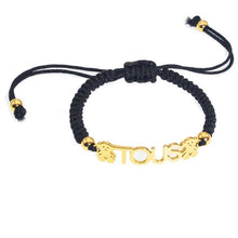 Load image into Gallery viewer, NEW TOUSES bear Jewelry Fashion Hot pendientes Alloy Letter Bracelet Chain Charm Bracelet Female Personality joyas anillo