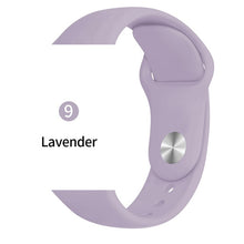 Load image into Gallery viewer, Silicone strap For Apple Watch band 38mm 42mm iwatch 5 Band 44mm 40mm Sport bracelet Rubber watchband for  iwatch 4 3 2 1