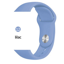 Load image into Gallery viewer, Silicone strap For Apple Watch band 38mm 42mm iwatch 5 Band 44mm 40mm Sport bracelet Rubber watchband for  iwatch 4 3 2 1