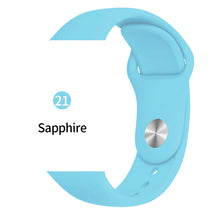 Load image into Gallery viewer, Silicone strap For Apple Watch band 38mm 42mm iwatch 5 Band 44mm 40mm Sport bracelet Rubber watchband for  iwatch 4 3 2 1
