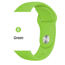 Load image into Gallery viewer, Silicone strap For Apple Watch band 38mm 42mm iwatch 5 Band 44mm 40mm Sport bracelet Rubber watchband for  iwatch 4 3 2 1