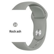 Load image into Gallery viewer, Silicone strap For Apple Watch band 38mm 42mm iwatch 5 Band 44mm 40mm Sport bracelet Rubber watchband for  iwatch 4 3 2 1