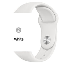 Load image into Gallery viewer, Silicone strap For Apple Watch band 38mm 42mm iwatch 5 Band 44mm 40mm Sport bracelet Rubber watchband for  iwatch 4 3 2 1