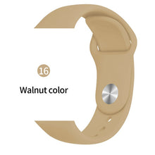 Load image into Gallery viewer, Silicone strap For Apple Watch band 38mm 42mm iwatch 5 Band 44mm 40mm Sport bracelet Rubber watchband for  iwatch 4 3 2 1