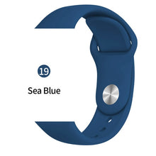 Load image into Gallery viewer, Silicone strap For Apple Watch band 38mm 42mm iwatch 5 Band 44mm 40mm Sport bracelet Rubber watchband for  iwatch 4 3 2 1