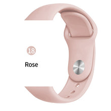 Load image into Gallery viewer, Silicone strap For Apple Watch band 38mm 42mm iwatch 5 Band 44mm 40mm Sport bracelet Rubber watchband for  iwatch 4 3 2 1