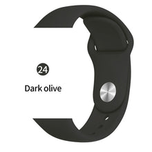 Load image into Gallery viewer, Silicone strap For Apple Watch band 38mm 42mm iwatch 5 Band 44mm 40mm Sport bracelet Rubber watchband for  iwatch 4 3 2 1