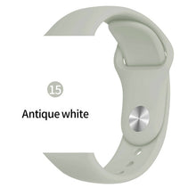 Load image into Gallery viewer, Silicone strap For Apple Watch band 38mm 42mm iwatch 5 Band 44mm 40mm Sport bracelet Rubber watchband for  iwatch 4 3 2 1