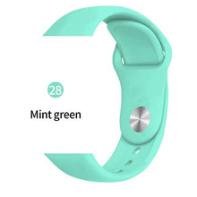 Load image into Gallery viewer, Silicone strap For Apple Watch band 38mm 42mm iwatch 5 Band 44mm 40mm Sport bracelet Rubber watchband for  iwatch 4 3 2 1