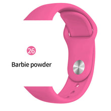 Load image into Gallery viewer, Silicone strap For Apple Watch band 38mm 42mm iwatch 5 Band 44mm 40mm Sport bracelet Rubber watchband for  iwatch 4 3 2 1