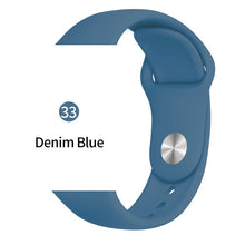 Load image into Gallery viewer, Silicone strap For Apple Watch band 38mm 42mm iwatch 5 Band 44mm 40mm Sport bracelet Rubber watchband for  iwatch 4 3 2 1