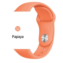 Load image into Gallery viewer, Silicone strap For Apple Watch band 38mm 42mm iwatch 5 Band 44mm 40mm Sport bracelet Rubber watchband for  iwatch 4 3 2 1