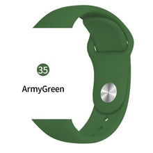 Load image into Gallery viewer, Silicone strap For Apple Watch band 38mm 42mm iwatch 5 Band 44mm 40mm Sport bracelet Rubber watchband for  iwatch 4 3 2 1