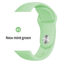 Load image into Gallery viewer, Silicone strap For Apple Watch band 38mm 42mm iwatch 5 Band 44mm 40mm Sport bracelet Rubber watchband for  iwatch 4 3 2 1