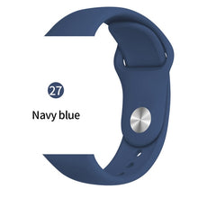 Load image into Gallery viewer, Silicone strap For Apple Watch band 38mm 42mm iwatch 5 Band 44mm 40mm Sport bracelet Rubber watchband for  iwatch 4 3 2 1