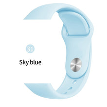 Load image into Gallery viewer, Silicone strap For Apple Watch band 38mm 42mm iwatch 5 Band 44mm 40mm Sport bracelet Rubber watchband for  iwatch 4 3 2 1
