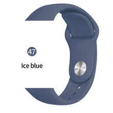 Load image into Gallery viewer, Silicone strap For Apple Watch band 38mm 42mm iwatch 5 Band 44mm 40mm Sport bracelet Rubber watchband for  iwatch 4 3 2 1