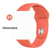 Load image into Gallery viewer, Silicone strap For Apple Watch band 44 mm/40mm iwatch Band 38mm 42mm Sport bracelet Rubber watchband for apple watch 5 4 3 2 1
