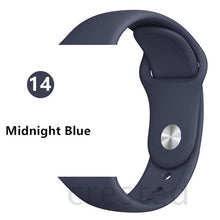 Load image into Gallery viewer, Silicone strap For Apple Watch band 44 mm/40mm iwatch Band 38mm 42mm Sport bracelet Rubber watchband for apple watch 5 4 3 2 1