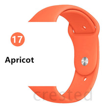 Load image into Gallery viewer, Silicone strap For Apple Watch band 44 mm/40mm iwatch Band 38mm 42mm Sport bracelet Rubber watchband for apple watch 5 4 3 2 1
