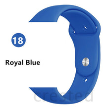 Load image into Gallery viewer, Silicone strap For Apple Watch band 44 mm/40mm iwatch Band 38mm 42mm Sport bracelet Rubber watchband for apple watch 5 4 3 2 1