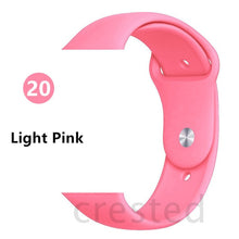 Load image into Gallery viewer, Silicone strap For Apple Watch band 44 mm/40mm iwatch Band 38mm 42mm Sport bracelet Rubber watchband for apple watch 5 4 3 2 1