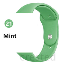 Load image into Gallery viewer, Silicone strap For Apple Watch band 44 mm/40mm iwatch Band 38mm 42mm Sport bracelet Rubber watchband for apple watch 5 4 3 2 1