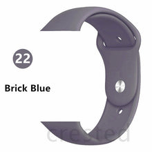Load image into Gallery viewer, Silicone strap For Apple Watch band 44 mm/40mm iwatch Band 38mm 42mm Sport bracelet Rubber watchband for apple watch 5 4 3 2 1