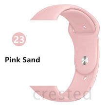Load image into Gallery viewer, Silicone strap For Apple Watch band 44 mm/40mm iwatch Band 38mm 42mm Sport bracelet Rubber watchband for apple watch 5 4 3 2 1