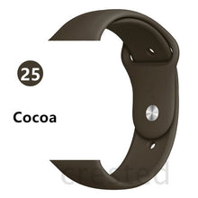 Load image into Gallery viewer, Silicone strap For Apple Watch band 44 mm/40mm iwatch Band 38mm 42mm Sport bracelet Rubber watchband for apple watch 5 4 3 2 1