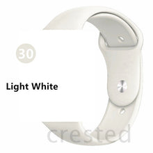 Load image into Gallery viewer, Silicone strap For Apple Watch band 44 mm/40mm iwatch Band 38mm 42mm Sport bracelet Rubber watchband for apple watch 5 4 3 2 1