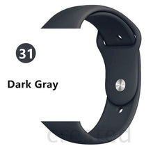 Load image into Gallery viewer, Silicone strap For Apple Watch band 44 mm/40mm iwatch Band 38mm 42mm Sport bracelet Rubber watchband for apple watch 5 4 3 2 1
