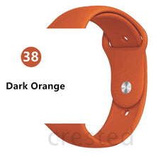 Load image into Gallery viewer, Silicone strap For Apple Watch band 44 mm/40mm iwatch Band 38mm 42mm Sport bracelet Rubber watchband for apple watch 5 4 3 2 1