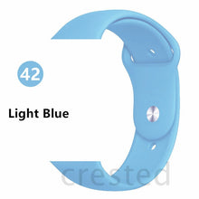 Load image into Gallery viewer, Silicone strap For Apple Watch band 44 mm/40mm iwatch Band 38mm 42mm Sport bracelet Rubber watchband for apple watch 5 4 3 2 1