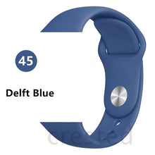Load image into Gallery viewer, Silicone strap For Apple Watch band 44 mm/40mm iwatch Band 38mm 42mm Sport bracelet Rubber watchband for apple watch 5 4 3 2 1