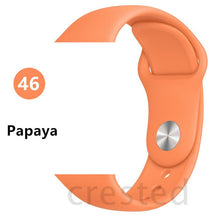 Load image into Gallery viewer, Silicone strap For Apple Watch band 44 mm/40mm iwatch Band 38mm 42mm Sport bracelet Rubber watchband for apple watch 5 4 3 2 1