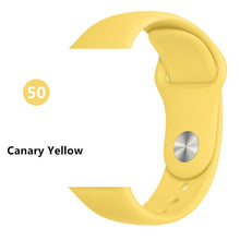 Load image into Gallery viewer, Silicone strap For Apple Watch band 44 mm/40mm iwatch Band 38mm 42mm Sport bracelet Rubber watchband for apple watch 5 4 3 2 1