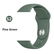 Load image into Gallery viewer, Silicone strap For Apple Watch band 44 mm/40mm iwatch Band 38mm 42mm Sport bracelet Rubber watchband for apple watch 5 4 3 2 1
